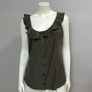 NWT Ann Taylor Ruffle Tank Top